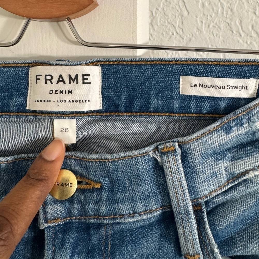 Frame Le Nouveau Straight Cropped Jeans - Picture 4 of 7